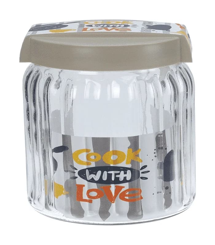 Bocal de conservation en verre avec couvercle 1400ml