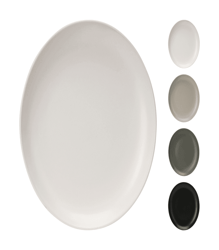 Assiette en grès 20cm 4 assorties
