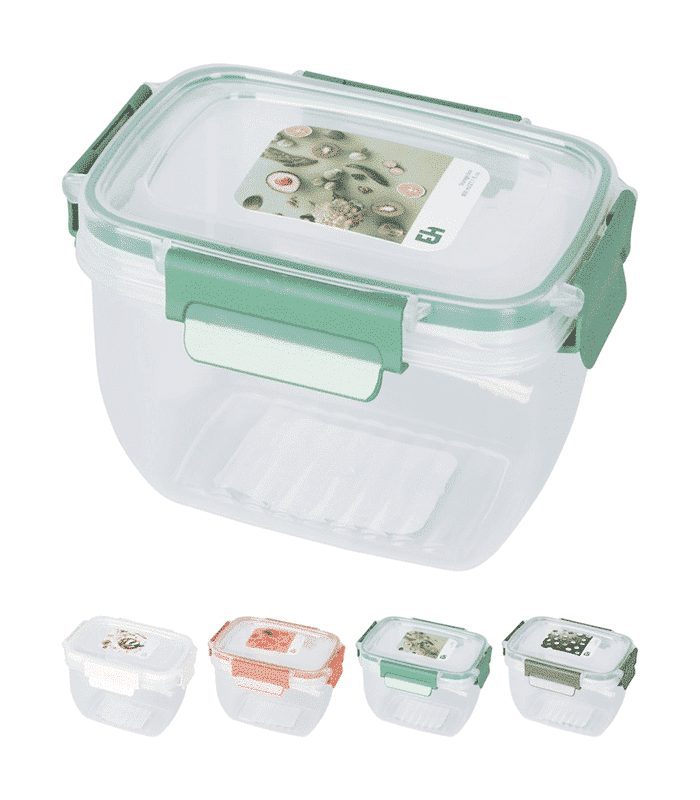 Boîte de rangement alimentaire 800ml 4 assortis