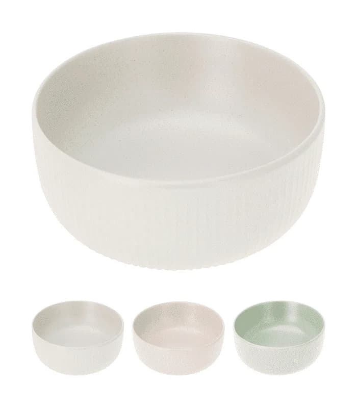 Assiette en grès profond 3 assorties