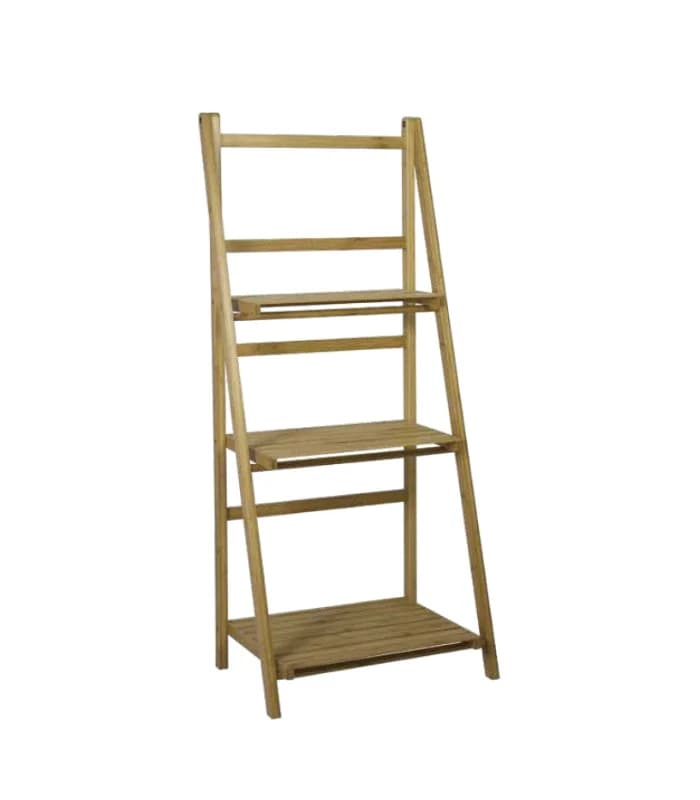 Étagère 3 Niveaux En Bambou 48 X 32 X 110 Cm