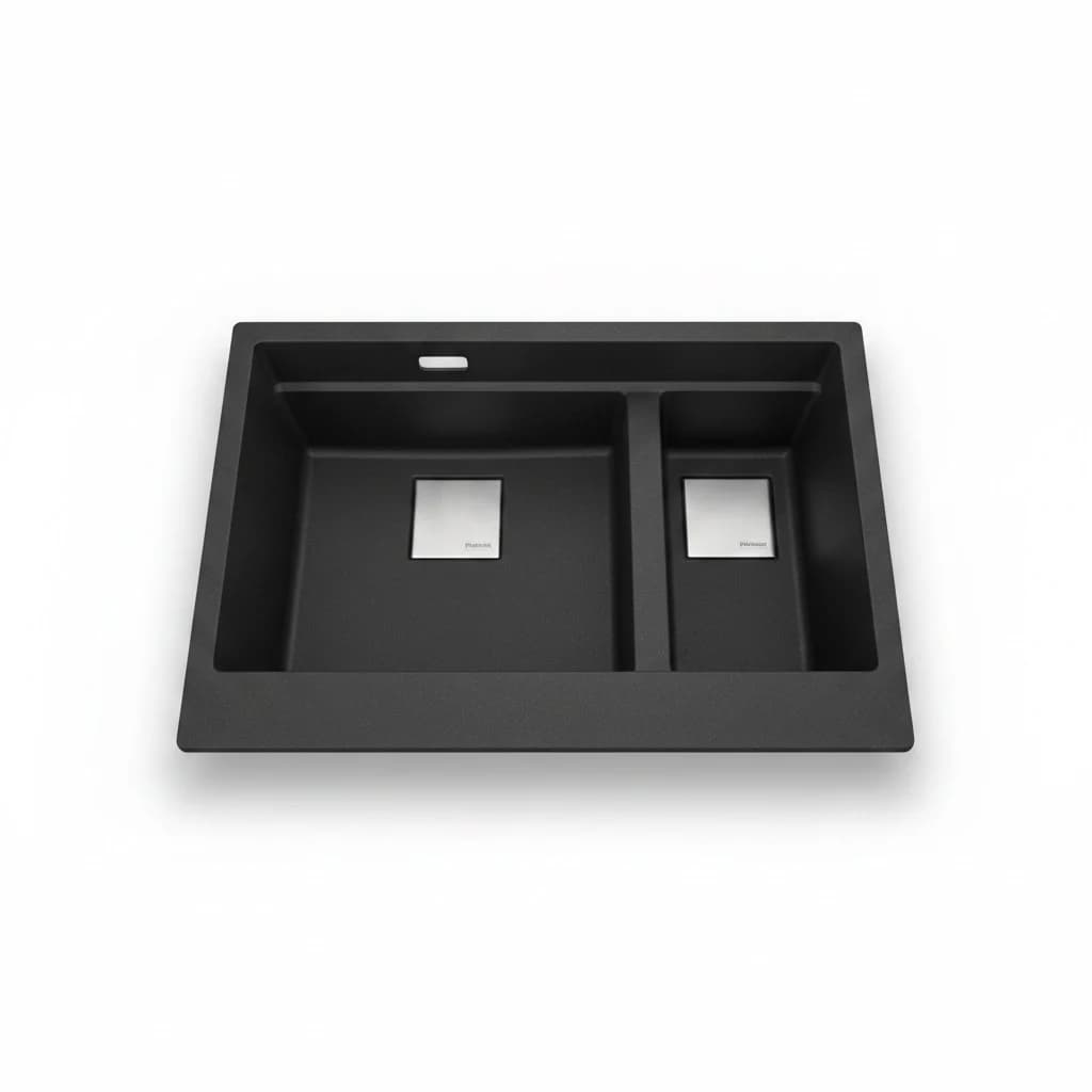 Evier sous Plan 2 Bacs Onyx Kng 120 3 1/2 Wwk Sip