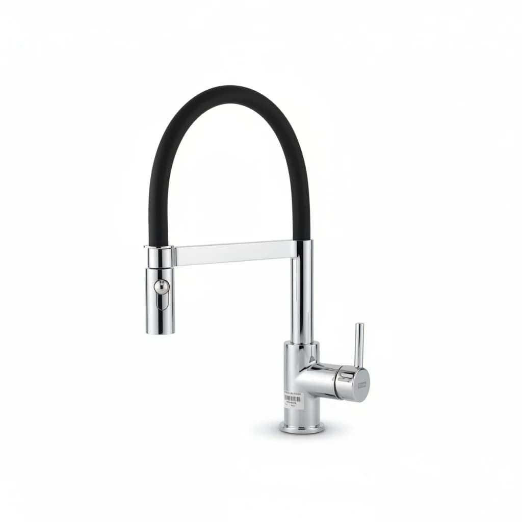 Mitigeur Lina Semi Pro Dual Jet Side Chrome/Noir