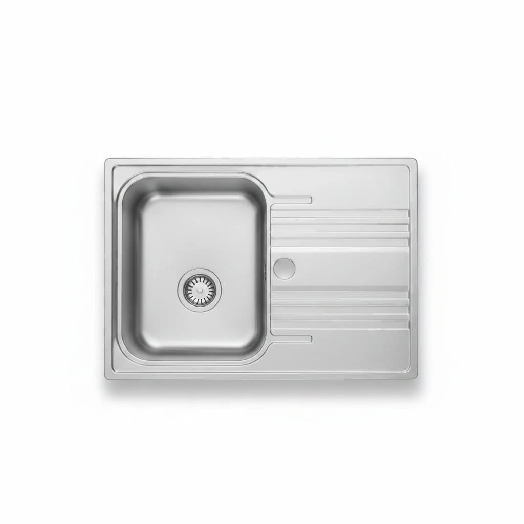 Evier Encas 2 Bacs + Egout Droit Inox Srx 621 D