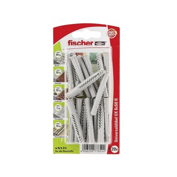Jeu de 20 Cheville Universelle Ux6x50 Rk