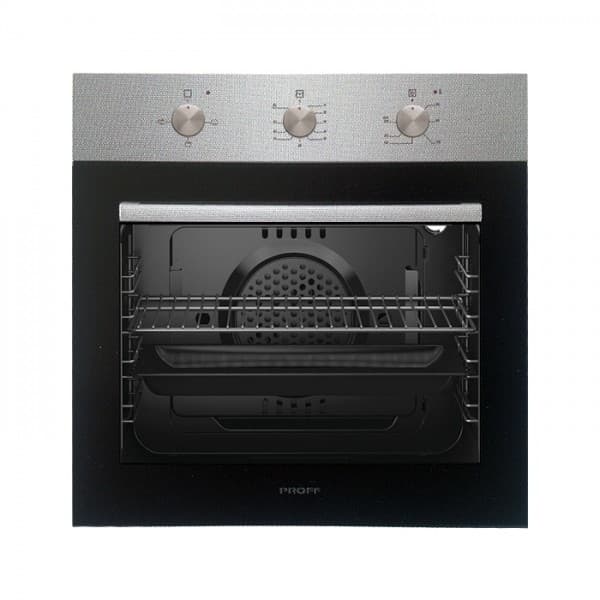 Four PROFF Verre noir + Inox 6202 NERIM