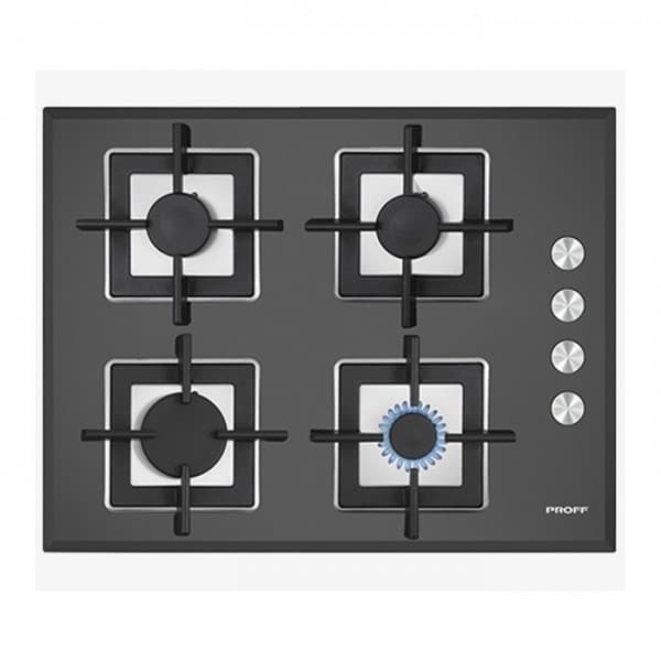 Plaque de cuisson PROFF Verre Gaz ENZOH6401 EGSB