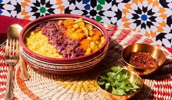 Couscous tfaya légumes et semoule