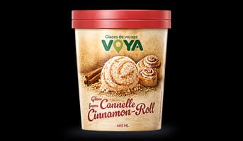 Glace façon cinamon roll, Voya