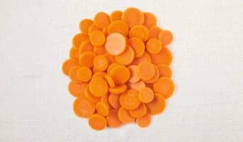 Carottes en rondelles bio, France
