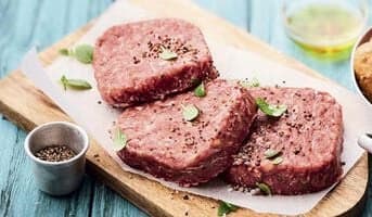 8 biftecks hachés bio, pur boeuf, 15% M.G maximum