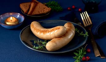 2 Boudins blancs au bloc de foie gras de canard (20%)