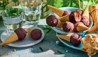 10 Mini-cônes chocolat
