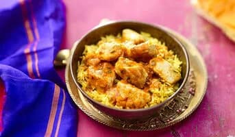Butter chicken et riz pilaf