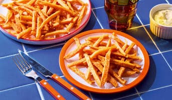 Inédites à la patate douce, patates douce enrobées