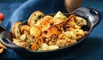 Poêlée de champignons cuisinés bio
