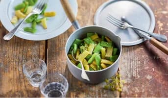 Duo haricots plats verts et beurre, coupés