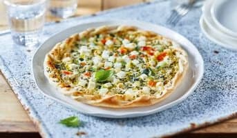 Tarte fine courgettes fromage de chèvre