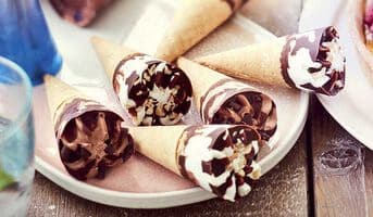 12 Mini-cônes vanille-chocolat