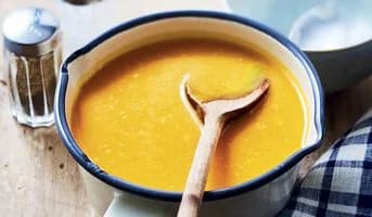 Velouté courge butternut, carotte, navet jaune bio
