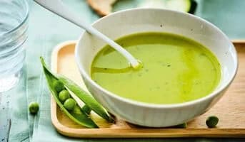 Mini so soupe petit pois, courgette, coco, curry