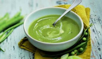 Potage garden peas, haricot, poireau, oignon bio