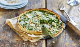 Tarte épinard, Parmigiano Reggiano, pignon de pin