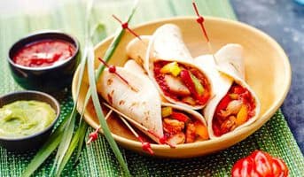 Fajitas au poulet, 2 à 3 parts
