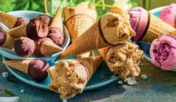 6 Cônes caramel beurre salé