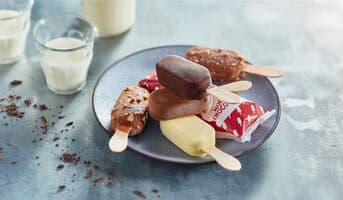 8 Mini-bâtonnets vanille-divers enrobages chocolat