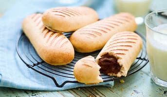 4 Panini fourrés à la pâte à tartiner
