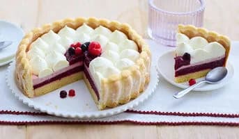Charlotte aux fruits rouges, 8 parts