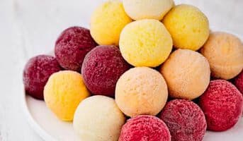 Pyramide de sorbet, 30 boules, 12 à 15 parts