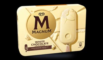 4 Magnum white chocolate