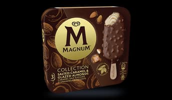 3 Magnum caramel salé et éclats d'amandes croquants