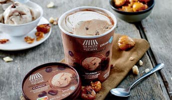 Glace marron