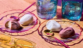 4 Mochis lapins glacés, vanille et cacahuète