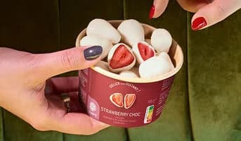 Strawberry choc, fraises enrobées chocolat blanc