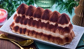 Bûche pâtissière façon tiramisu, 6 à 8 parts