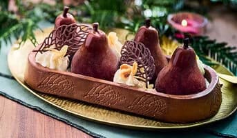 Bûche glacée poire Belle Hélène, 8 parts