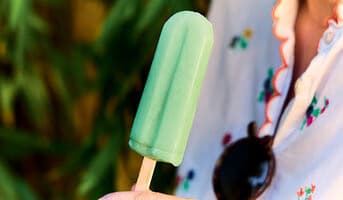 6 bâtonnets menthe, glace à l'eau