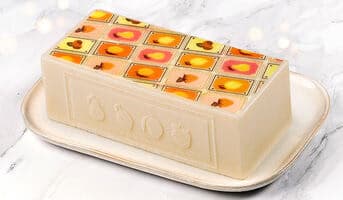 Bûche glacée cartes fruitées, 8 parts