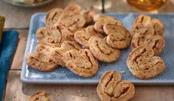 Palmiers apéritifs fromage-oignon