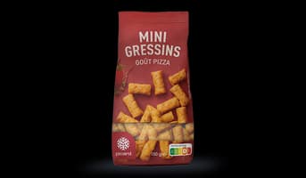 Mini gressins goût pizza