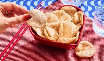 Chips de manioc à la crevette saveur sweet chili