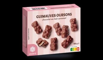 Guimauves oursons choc lait caramel