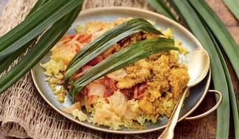 Poulet pandan et riz cuisiné Cuisine Evasion