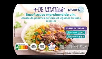Bœuf sce marchand de vin,écrasé PDT légumes