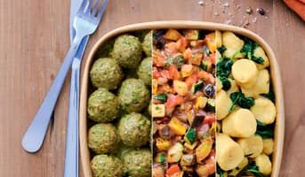 Falafels, sauce au basilic