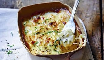 Gratin de pomme de terre, oignon, comté
